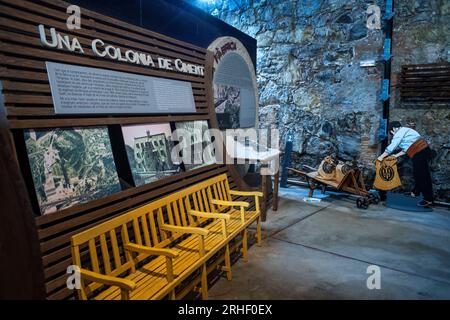 Museu de Ciment oder Asland ciment Museum, gefördert von Eusebi Güell und entworfen von Rafael Guastavino, Castellar de n´Hug, Berguedà, Katalonien, Spanien. Stockfoto