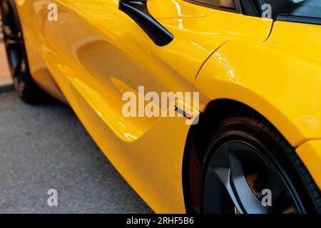 Details zum McLaren 720S Supersportwagen Stockfoto