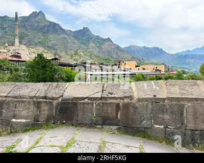 Wunderschöne Naturlandschaft. Sanahin Bridge, Provinz Lori, Armenien Stockfoto