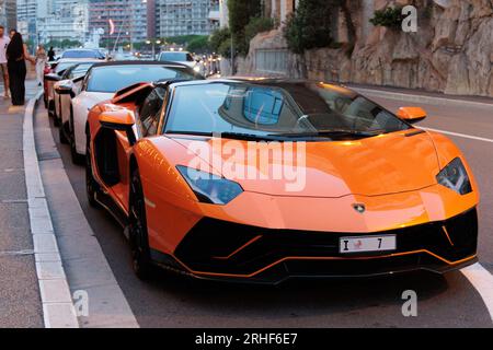 Lamborghini Aventador Ultimae Supersportwagen in Monte Carlo Stockfoto