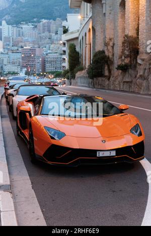 Lamborghini Aventador Ultimae Supersportwagen in Monte Carlo Stockfoto