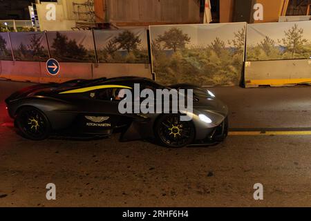 Aston Martin Valkyrie Supersportwagen in Monte Carlo, Monaco Stockfoto