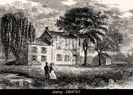 Das Edgar Allan Poe Cottage, ehemaliges Zuhause des amerikanischen Schriftstellers Edgar Allan Poe, Kingsbridge Road, New York Stockfoto