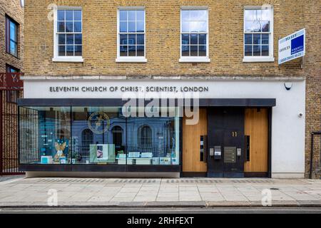 11. Church of Christ Scientist London. Die elfte Kirche in London wurde 1922 gegründet. An der 11 St. Chad’s Street, London. Stockfoto