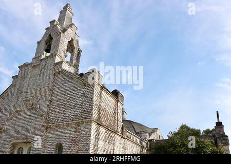 St. Sebastian Kapelle La Toja Insel Pontevedra Galicien Spanien Stockfoto