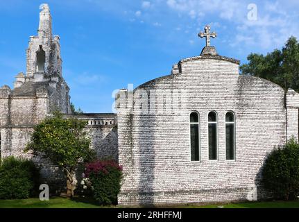 St. Sebastian Kapelle La Toja Insel Pontevedra Galicien Spanien Stockfoto