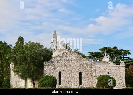 St. Sebastian Kapelle La Toja Insel Pontevedra Galicien Spanien Stockfoto