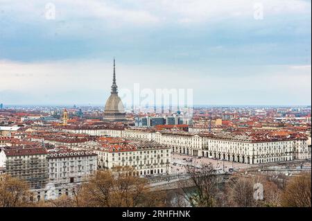 Torino Panorama, Italien Stockfoto