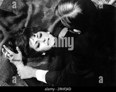 Elizabeth Ashley, Arte Johnson, Drehort des Films "der dritte Tag", Warner Bros., 1965 Stockfoto