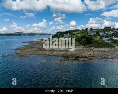 St Mawes Castle Truro Cornwall, Luftansicht auf diese Burg Stockfoto