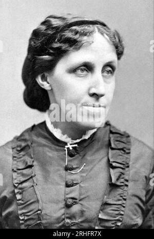 LOUISA MAY ALCOTT (1832–1888), US-amerikanische Schriftstellerin und Dichterin, um 1870 Stockfoto