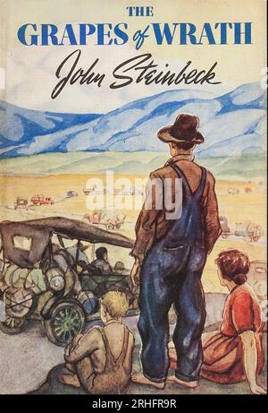 DIE TRAUBE DES ZORNS Cover DER ersten Ausgabe des Romans von John Steinbeck aus dem Jahr 1939 Stockfoto