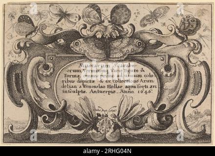Titelseite 1646 von Wenceslaus Hollar Stockfoto