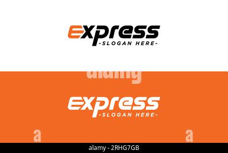 Moderne Express- oder Express-Lieferung für Logo-Designs vektorbearbeitbar Stock Vektor