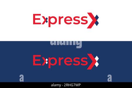 Moderne Express- oder Express-Lieferung für Logo-Designs vektorbearbeitbar Stock Vektor