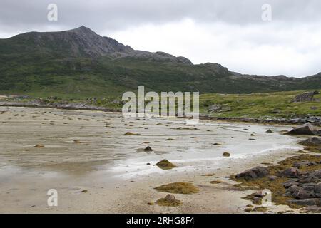 Halbinsel Lofoten, Norwegen, Berge, Seen und Fjorde Stockfoto