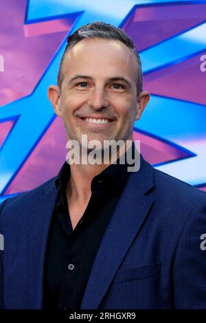 LOS ANGELES - 15. August: Zev Foreman im Blue Beetle Los Angeles Premiere im TCL Chinese Theater IMAX am 15. August 2023 in Los Angeles, CA Stockfoto