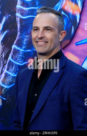 Los Angeles, USA. August 2023. LOS ANGELES - 15. August: Zev Foreman im Blue Beetle Los Angeles Premiere im TCL Chinese Theater IMAX am 15. August 2023 in Los Angeles, CA (Foto: Katrina Jordan/SIPA USA) Credit: SIPA USA/Alamy Live News Stockfoto