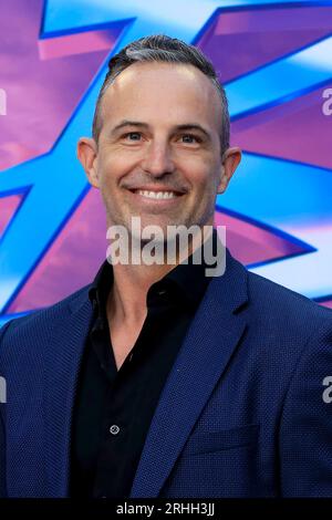 Los Angeles, USA. August 2023. LOS ANGELES - 15. August: Zev Foreman im Blue Beetle Los Angeles Premiere im TCL Chinese Theater IMAX am 15. August 2023 in Los Angeles, CA (Foto: Katrina Jordan/SIPA USA) Credit: SIPA USA/Alamy Live News Stockfoto