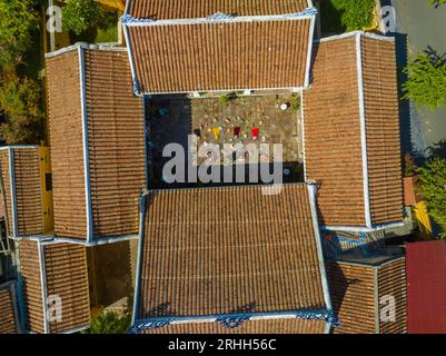 17. Juni 2023: Panoramablick auf die antike Stadt Hoi an, Provinz Quang Nam, Vietnam Stockfoto