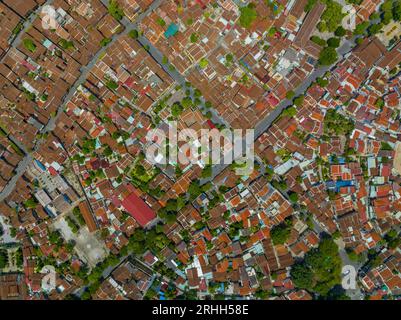 17. Juni 2023: Panoramablick auf die antike Stadt Hoi an, Provinz Quang Nam, Vietnam Stockfoto