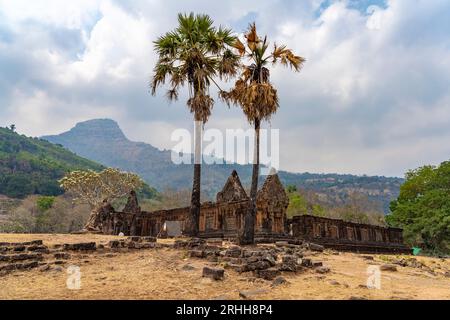 Bergtempel Wat Phu, Provinz Champasak, Laos, Asien | Mountain Temple Vat Phou, Provinz Champasak, Laos, Asien Stockfoto