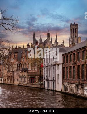 Wunderschöner Blick auf die Stadt in Brügge, Belgien Stockfoto