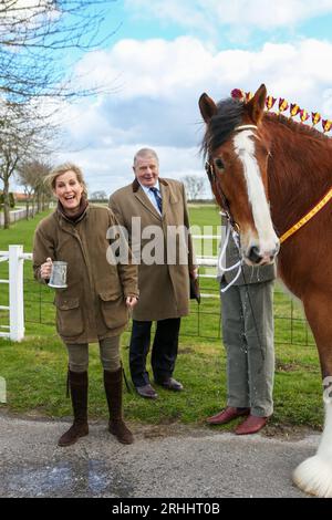 Sophie, Herzogin von Wessex, auf der Shire Horse Society National Show 2022, in ihrer Rolle als Präsidentin der Gesellschaft Stockfoto