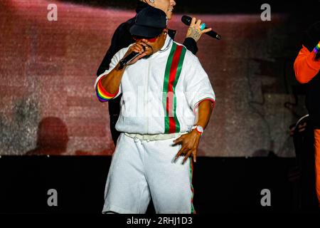 Wir sind Fabuloso, Preston Park, Brighton, East Sussex, Großbritannien. Black Eyed Peas-Headliner bei We Are Fabuloso, einem Konzert zugunsten von Brighton Pride. August 2023. David Smith/Alamy News Stockfoto