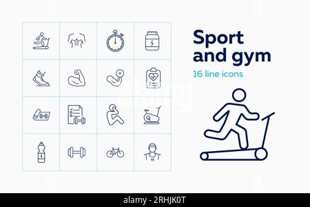 Sport- und Sportlegenden Stock Vektor