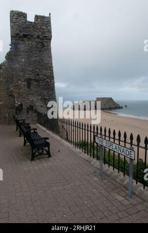 St Catherine's Island and Fort, Tenby, Pembrokeshire, Wales, Vereinigtes Königreich Stockfoto