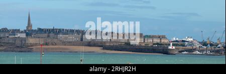 Blick auf Saint-Malo Stockfoto