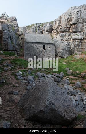 Kapelle St. Govan, Pembrokeshire, Wales, UK Stockfoto