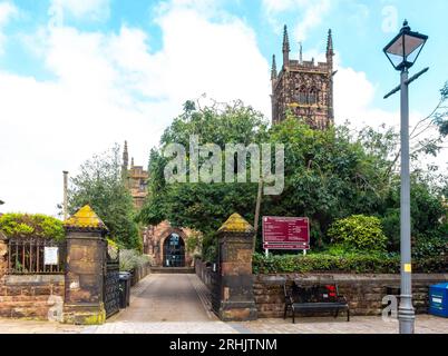 Die Stiftskirche St. Peter im Zentrum von Wolverhampton, Großbritannien Stockfoto