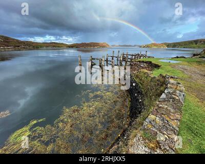 Die Äußeren Hebriden Landschaften, Schottland Stockfoto