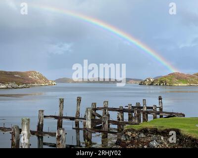 Die Äußeren Hebriden Landschaften, Schottland Stockfoto