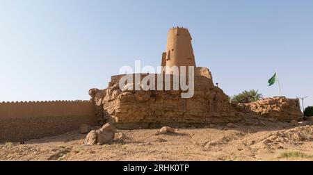 Das Marid-Schloss in Dumat Al-Jandal, Al-Jawf-Region, Saudi-Arabien Stockfoto