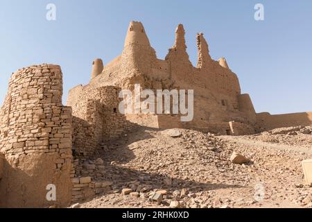 Das Marid-Schloss in Dumat Al-Jandal, Al-Jawf-Region, Saudi-Arabien Stockfoto