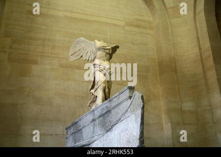 Der geflügelte Sieg von Samothrake, Louvre, Paris Stockfoto