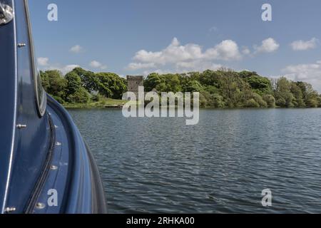 Ruinen von Schloss Lochleven Stockfoto