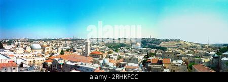 Panorama der Altstadt von Jerusalem Stockfoto