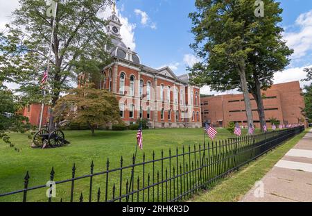 Das Warren County Courthouse and Jail an der Fourth Street, erbaut 1877 in Warren, Pennsylvania, USA Stockfoto