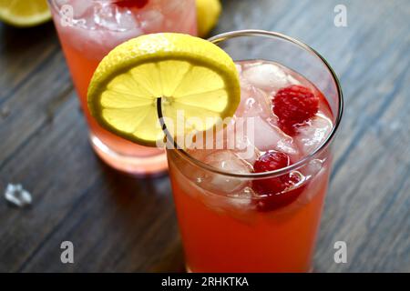 Himbeer-Limonade Stockfoto