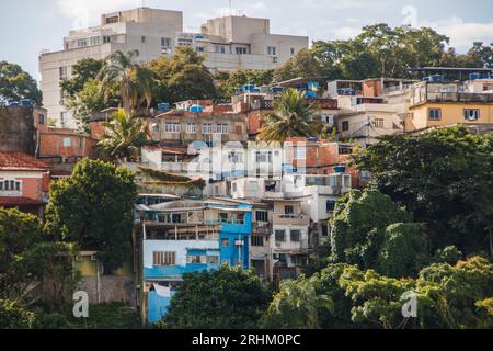 Blue Hill Favela in Rio de Janeiro Brasilien. Stockfoto