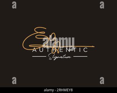 BEISPIEL: Signature Logo Template Vector. Stock Vektor