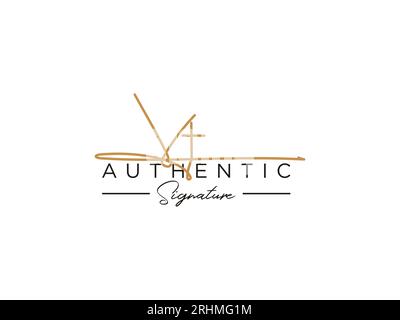 Vektor für VT-Logo-Vorlage. Stock Vektor