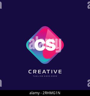 Ursprüngliches Logo mit farbenfrohem Vorlagenvektor. Stock Vektor