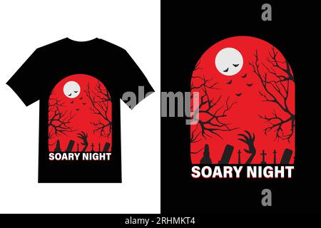 Halloween-T-Shirt-Design. Stock Vektor