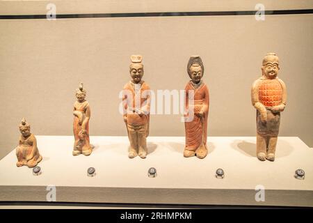 Taiyuan Shanxi China-Juli 29 2023: Kulturelles Relikt im Shanxi Museum. Stockfoto