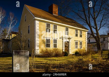 Die Parsonage First Church of Deerfield Old Deerfield Historic District   Deerfield, Massachusetts, USA Stockfoto